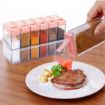 Picture of Seasoning Box Pepper Salt Spice Rack   Crystal Kitchen Dining Storage Containers Spice Jars Dispenser Masala Rack Easy Flow Storage Crystal Seasoning Box