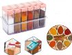 Picture of Seasoning Box Pepper Salt Spice Rack   Crystal Kitchen Dining Storage Containers Spice Jars Dispenser Masala Rack Easy Flow Storage Crystal Seasoning Box