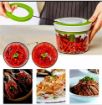 Picture of RING CHOPPER Vegetable Fruit Nut Onion Chopper Hand Slicer Shredder Salad Maker Vegetable Tools  Multipurpose Hand Meat Grinder Mixer Food Processor