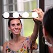 Picture of Studio Glow  Glow Light LED Mirror Lights For Make Up Room Bathroom Mirror Studio Glow Light Bulbs Studio Glow Make Up Light - White Powerful Suction Cups Natural Light Dressing Table with 4 LED Bulbs Portable Cosmetic Mirror Light Vanity Mirror