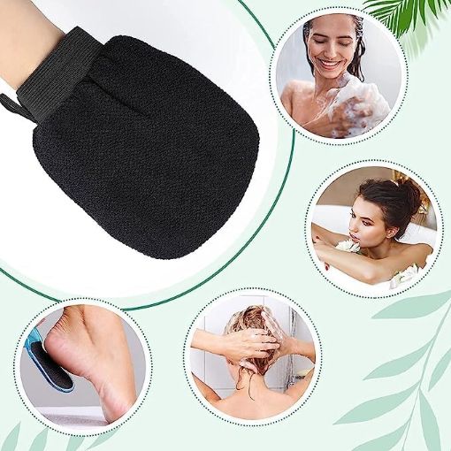 Picture of bath glove Dead Skin Removal Bath Body Glove Body Glove for Dead Skin Spa Exfoliating Gloves