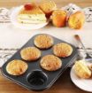 Picture of Carbon Steel Cup Cake Tray for 6 Muffins Bakeware  6 Slot Cup Cake Tray Baking in Microwave Oven Cavity Grid Mold Bakeware Pan Tray Mould Maker Mold Tray