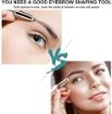 Picture of Eyebrow Trimmer for Women 2 in 1 Rechargeable Facial Hair Remover with Replaceable Heads