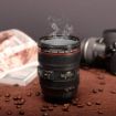 Picture of Camera Mug Plastic Camera Lens Shaped Coffee Mug With Lid Steel Insulated Stainless Steel Travel Mug Thermos Gifting idea