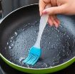 Picture of Silicon Oil Basting Brush Silicone Non-Sticky Oil Brush Reusable Kitchen Set for Cooking  Tandoor  BBQ