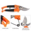 Picture of Pruning Shears Bypass Hand Pruner Less Effort Garden Clipper with Sharp Blade and Comfortable Handle Tree Branch Secateurs