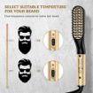 Picture of Electric Beard&Hair Straightener Curling Hair Styler Straightening Straightener Heat Brush