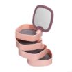 Picture of Plastic 4-Layer 360 Degree Rotating Jewellery Organizer Box with Mirror Dressers