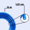 Picture of BLUE 10 METER WASHER PIPE  Heavy Duty Highly Durable PVC Plain Green Braided Water Hose Pipe