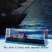 Picture of CRUISE SHIP TOY BOAT TOY Titanic Simulator Toy Wavey Boat in a Box Liquid Wave Cruise Fluid Ship Decoration Ornament for Car Decoration Paperweight Desk Toy Gifts