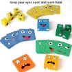 Picture of puzzle wood puzzle face reaction puzzle wood cube expression puzzle