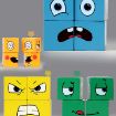 Picture of puzzle wood puzzle face reaction puzzle wood cube expression puzzle