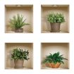 Picture of 3D Vase Wall Stickers Flower Pot Wall Stickers 3D Vase Wall Stickers 3D Wall Stickers DIY Flower Wall Decal Removable Waterproof Wall Art Decor for Bedroom Living Room Offices Home Decoration