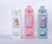 Picture of Kids Water Bottles With Straw Square Drinking Bottle KIDS SQUARE WATER BOTTLE Kawaii Water Bottle
