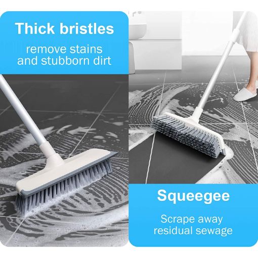 Picture of White Bathroom Cleaning Brush White Cleaning brush Floor Cleaner