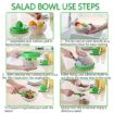 Picture of 2 IN 1 MAGIC BOWL Salad Cutter Juicing bowl Fruit And Vegetable Salad Chopper Bowl Easy Salad Juice Maker