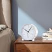 Picture of Round Silent Analog Desk Clock WHITE WHITE SILENT CLOCK  WHITE CLOCK