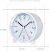 Picture of Round Silent Analog Desk Clock WHITE WHITE SILENT CLOCK  WHITE CLOCK