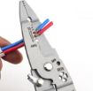 Picture of 12 in 1 Foldable Wire Strip 12 in 1 Foldable Wire Striper  Wire Stripper  Stainless Steel Multifunctional Foldable Electrical Wire Stripping Pliers
