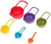 Picture of Measuring Cups and Spoons Set  Measuring Cups and Spoons Baking Kitchen Tools Teaspoon Rainbow Colors 6 Pcs