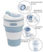 Picture of Foldable Cup with Lid Travel Mug Leak Proof Coffee Folded Cup Gift Mug