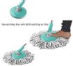 Picture of Mop Rod Stainless Steel with 2 Refill 360 Degree Rotating Pole Spin Mop Stick Expandable Stainless Steel Stick Rod