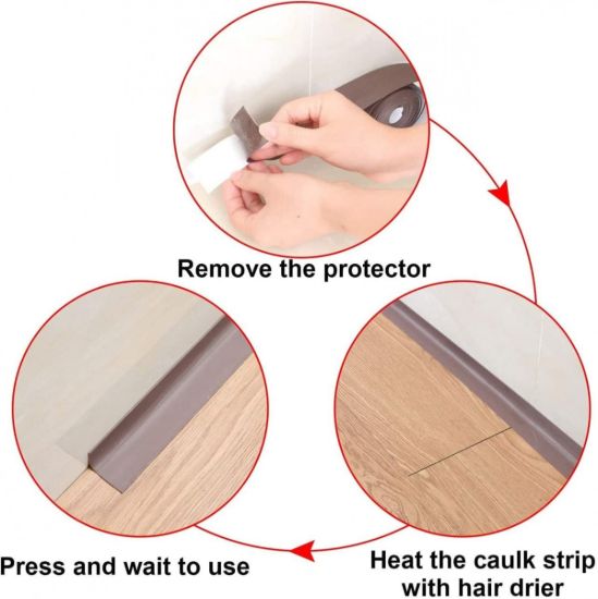 Picture of (3.8 CM *3.2 METER) WATERPROOF SEAL STRIP SELF ADHESIVE SEALER TAPE BATH