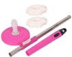 Picture of Mop Rod Stainless Steel with 2 Refill 360 Degree Rotating Pole Spin Mop Stick Expandable Stainless Steel Stick Rod