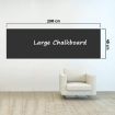Picture of Black Board Wall Sticker Removable Decal Chalkboard with 5 Chalks for Home School Office College Room Kitchen Kids