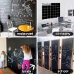 Picture of Black Board Wall Sticker Removable Decal Chalkboard with 5 Chalks for Home School Office College Room Kitchen Kids
