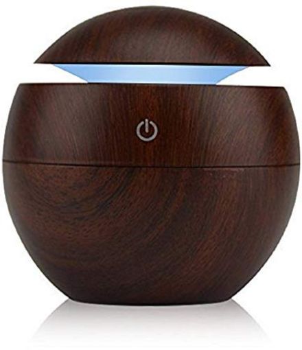 Picture of Wooden humidifier Wooden Aroma iffuser Humidifier cool mist iffuser Purifier humidifier for bedroom Air Round Electric USB Mini Humidifier Oil Diffuser Office Decor Ultrasonic Wood Grain Design for Office Room Spa