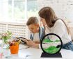 Picture of GREEN Mobile Hourglass Art 3D Natural Landscape Sand Painting Moving Sand Art Picture Decor Round Glass Frame Display Flowing Sand Relaxing