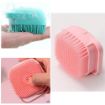 Picture of Soft Silicone Bath Brush With Hooks Baby Showers   silicon Cleaning Brushes Massage Skin Scrubber Can  Scalp Bathing Brush For Cleaning Body Silicon Wash Scrubber