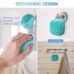 Picture of Soft Silicone Bath Brush With Hooks Baby Showers   silicon Cleaning Brushes Massage Skin Scrubber Can  Scalp Bathing Brush For Cleaning Body Silicon Wash Scrubber