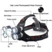 Picture of head lamp Rechargeable Torch Flashlight Long Distance Beam Range  Aircraft Aluminum Body with Ultra Bright LED Light