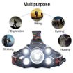 Picture of head lamp Rechargeable Torch Flashlight Long Distance Beam Range  Aircraft Aluminum Body with Ultra Bright LED Light