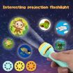 Picture of Kids Projection Light Toy Slide Flashlight Lamp Education Learning Night Light Before Going to Bed