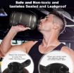 Picture of 1.5 L with Mixer Ball and Strainer Gallon Motivational Water Bottle Gallon Water Bottle Protein Shaker Bottle