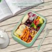Picture of Lunch Box For Kids Childrens With Spoon & Fork Durable Perfect Size for On-the-Go Meal