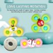 Picture of Suction Cup Spinner Toy Baby Bath Toy Spinning Top Rotating 3pcs spinner