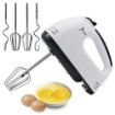 Picture of scarlet Hand Mixer for Egg Beater and Food Blender with 7 Speed Handheld Processor Automatic Electric Kitchen Tool Double Whisk Eggs Mixer with Beater and Hook Bitter for Cake Hand Mixer For Kitchen