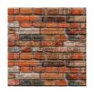 Picture of 3D BRICK PE FOAM WALLPAPER 3D Brown Brick Design Wallpaper for Wall PE Foam Wall Stickers Self Adhesive DIY Wall Decor