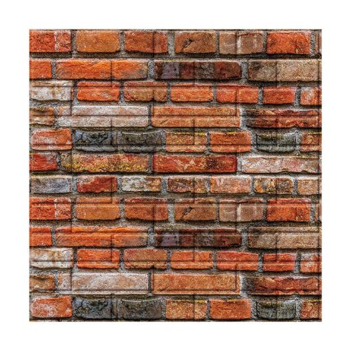 Picture of 3D BRICK PE FOAM WALLPAPER 3D Brown Brick Design Wallpaper for Wall PE Foam Wall Stickers Self Adhesive DIY Wall Decor