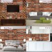 Picture of 3D BRICK PE FOAM WALLPAPER 3D Brown Brick Design Wallpaper for Wall PE Foam Wall Stickers Self Adhesive DIY Wall Decor