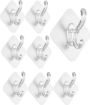 Picture of Adhesive Sticker Multi-Purpose Hook Heavy Duty Sticky Hooks Waterproof Adhesive Hooks for Hanging Coat
