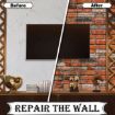 Picture of 3D BRICK PE FOAM WALLPAPER 3D Brown Brick Design Wallpaper for Wall PE Foam Wall Stickers Self Adhesive DIY Wall Decor