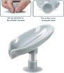 Picture of Soap Holder Leaf-Shape Self Draining Soap Dish Holder Not Punched Easy Clean Bar Soap Holder