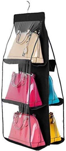 Picture of PARSE ORAGANIZER 6 POCKET ORGANIZER 6 Pocket Foldable Hanging Purse Handbag Organizer