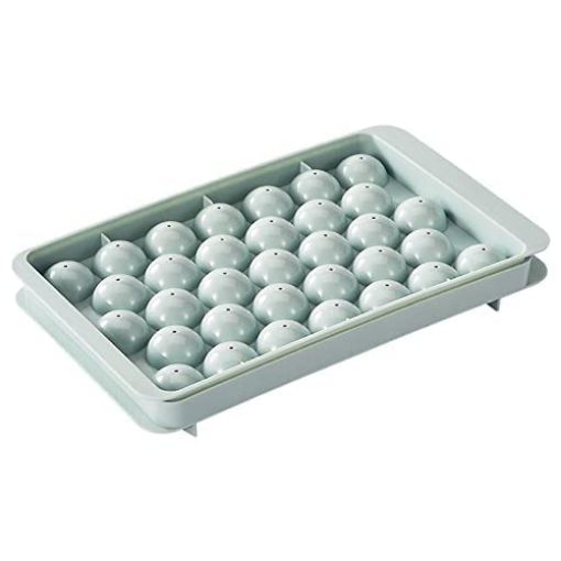 Picture of Plastic Round Ice Cube Tray Ball Maker Reusable Flexible Round  Plastic Reusable Flexible Trays Molds LALIPOP TRAY CHOCOLATE MOLD