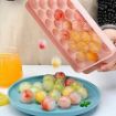 Picture of Plastic Round Ice Cube Tray Ball Maker Reusable Flexible Round  Plastic Reusable Flexible Trays Molds LALIPOP TRAY CHOCOLATE MOLD